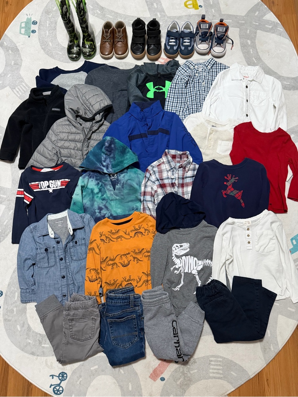 Winter Boys 2T Clothes Lot & Shoes 7/8 Toddler